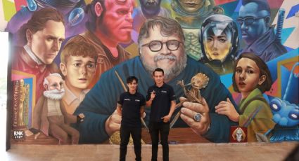 Ya está listo el mural del mundo de Guillermo del Toro en León