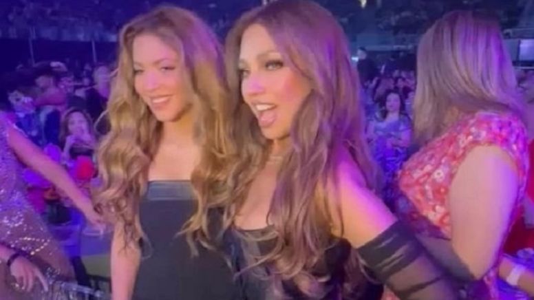 Shakira y Thalía juntas en la gala Mujeres en la Música Latina de Billboard
