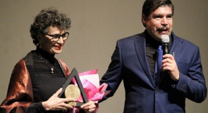 Honran a Patricia Reyes Spíndola y Alberto Estrella en el Festival Internacional de Cine del Bajío