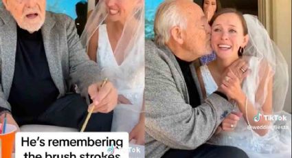 VIDEO: Papá con Alzheimer tuvo segundos de lucidez y reconoce a su hija el día de su boda