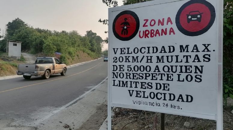 Multarán hasta con 5 mil pesos a quien exceda límite de velocidad en carretera de Huejutla