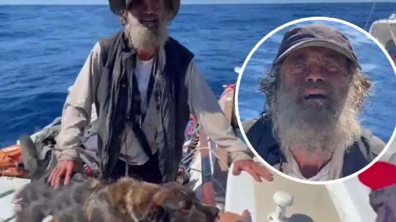 ¡Un milagro! Marinero y su perrita Bella sobreviven 2 meses varados en el mar. VIDEO