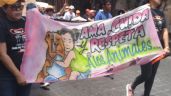 Participan cientos en marcha contra el maltrato animal en Celaya