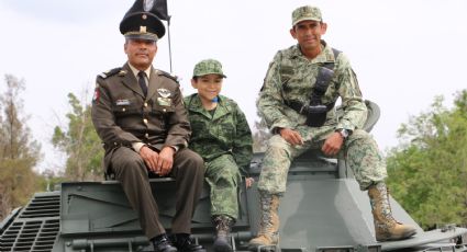 Reconoce la Sedena al niño Leonardo Oropeza como 'soldado honorario'