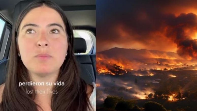 Mexicana logra huir tras letales incendios en Hawái: 'Era una pesadilla'