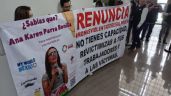 Protestan contra presidenta de CDHEH en el Congreso de Hidalgo