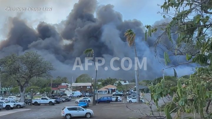 Avivan incendios forestales en Hawái; residentes se lanzan al mar para escapar del humo y llamas