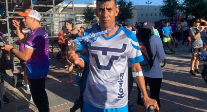 Nada lo vence: Carlos Ríos, de los Toros Amputados, se lleva los aplausos en el Maratón León 2023