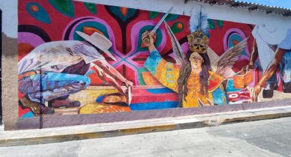 Los murales del barrio cultural y artístico de Uriangato están al 50 %