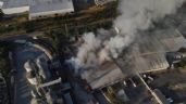 Arde planta procesadora de desechos en NL; se consumieron 500 toneladas de desperdicios