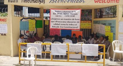 Asignan a nueva maestra en escuela de Huejutla, levantarán protesta