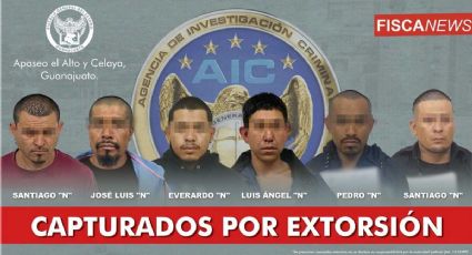 Guanajuato: Detienen a seis por extorsionar a comerciantes en Celaya y Apaseo el Alto