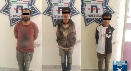 Detienen a tres sospechosos de robar motocicletas de corralón en Tizayuca