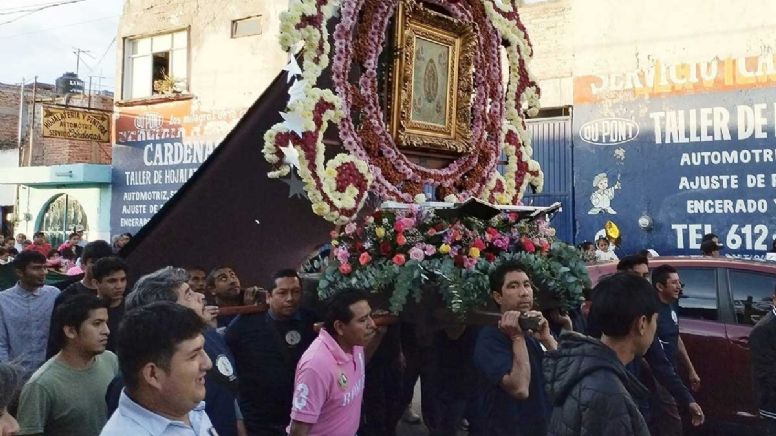 Festeja Barrio de Tierras Negras a la Virgen de Guadalupe