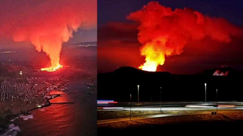 Volcán estalla en Islandia: Lava corría a 400 metros de las casas ubicadas en la zona | VIDEOS