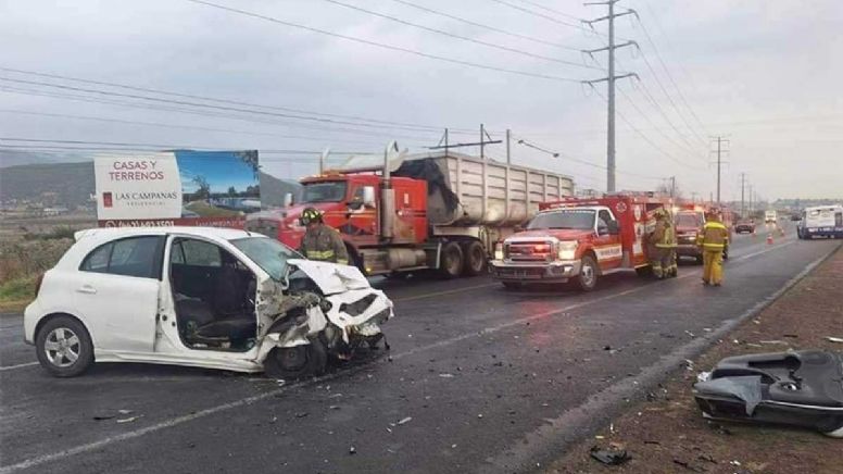 Accidente en San Miguel de Allende: Choque en carretera deja 1 muerto y 4 heridos