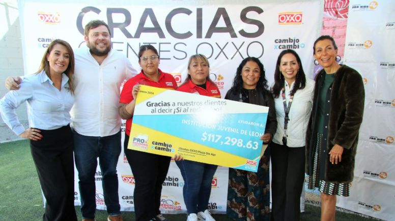 Realiza donativo OXXO a Fundación Pro-Niño Leonés