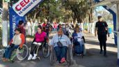 Decenas de personas con discapacidad participan en la rodada incluyente de Celaya