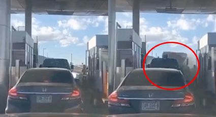 Accidente en Chihuahua: tráiler se queda sin frenos frente a una fila de autos en una caseta; así captaron el accidente