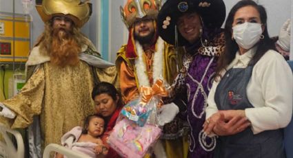 Rosca, chocolatito caliente y juguetes llevan Reyes Magos a niños del Hospital Pediátrico de León