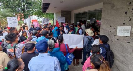 Marcha Antorcha Campesina en Huejutla por servicios básicos
