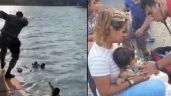 VIDEO: Así fue el rescate de la bebé a la que el viento arrojó al mar en Veracruz