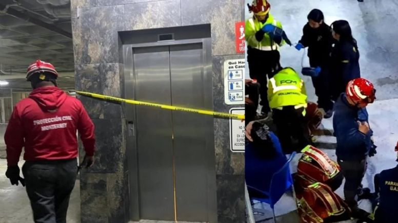 Se estrellan contra el sótano en elevador: Hay 6 heridos de gravedad en plaza comercial
