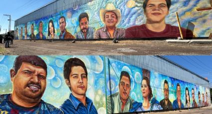 Memoria viva en Guanajuato: Plasman mural con rostros de las 11 víctimas de la masacre en Salvatierra