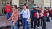 Ponen a ciudadanos en los zapatos de personas con ceguera, en calles de Salamanca