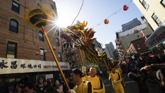 Están de fiesta en el Barrio Chino: Festejan el Año Nuevo Lunar en Nueva York