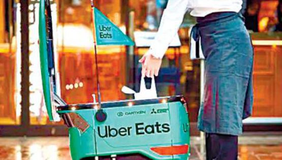 Utilizará Uber robots para llevar alimentos
