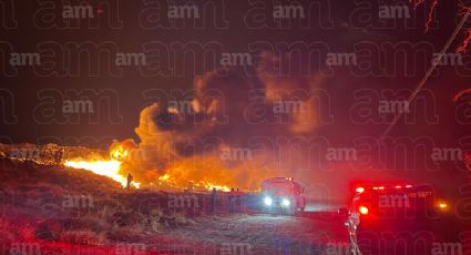 Arde tiradero municipal de Purísima del Rincón; van 3 incendios en 8 días