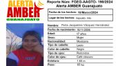 Activan Alerta Amber en Irapuato por la desaparición de la menor Perla Jacqueline Vázquez