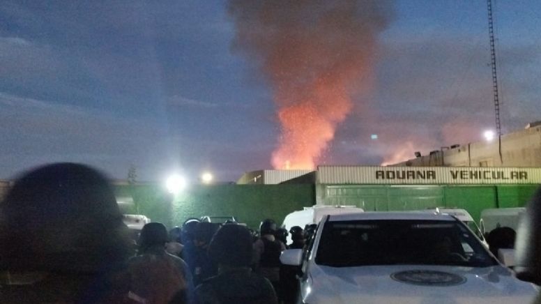 Reportan incendio dentro del penal La Pila, en SLP; reos intentan evitar traslado