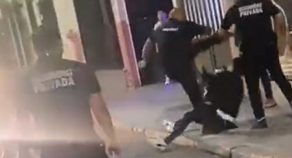 Graban trifulca afuera del bar Chabola en León; tres guardias propinan golpiza a jóvenes