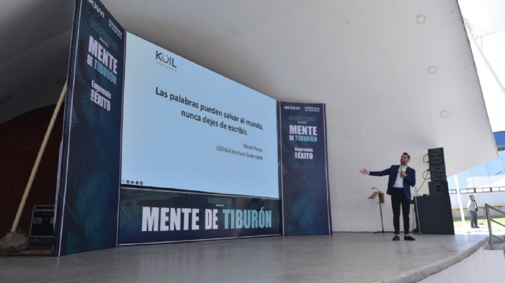 Imjuvi presenta 'Mente de Tiburón' con Daniel Piceno, inspirando jóvenes en emprendimiento y sustentabilidad