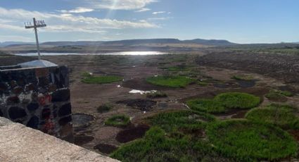 Se seca presa del pueblo de Jalpa de Cánovas, en Purísima del Rincón