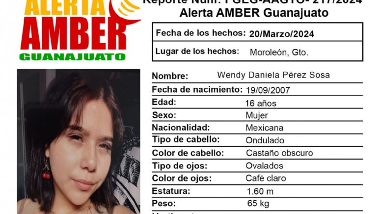 Wendy Daniela desaparece en Moroleón, su familia pide ayuda para localizarla con vida