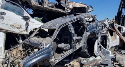 Destruyen 28 vehículos conocidos como 'monstruos' que utilizan los grupos criminales