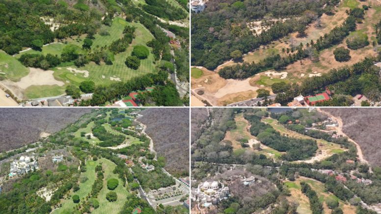 El antes y después del campo de golf:  'Así quieren dejar a todo el país', reclama Salinas Pliego
