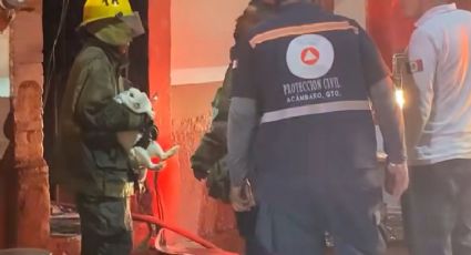 Pareja se salva de morir intoxicados por el humo tras incendio en su casa en Acámbaro