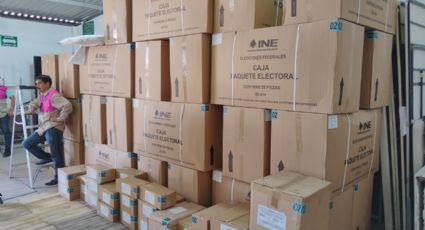 Arriban 14 toneladas de material electoral a Hidalgo