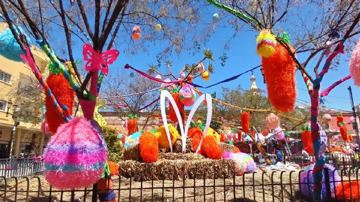 Huevos, zanahorias, conejos y pollitos adornan la Plaza Fundadores ¡arrancan 5 días de diversión!