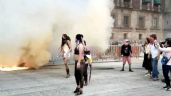 Dispersan con extintores protesta de comunidad transgénero en la Ciudad de México