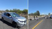 Vehículo de CFE atropella a motociclista en libramiento de Moroleón; lo reportan grave