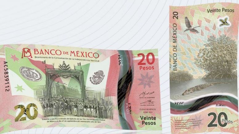 ¿Cuándo y por qué saldrá de circulación el billete de 20 pesos?