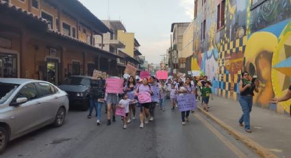 Marchan mujeres de la Huasteca contra la violencia y el machismo