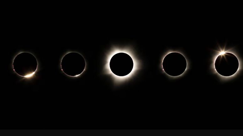 ¡Eclipse Solar no vendrá solo! También se apreciarán las Perlas de Baily y el anillo de diamantes