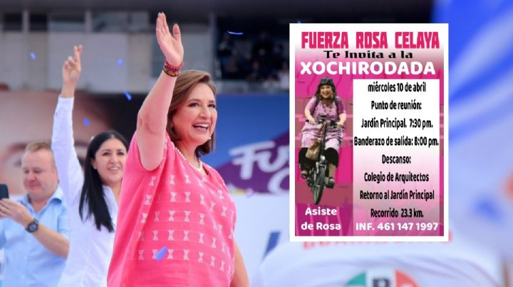 Con Xochirodada buscan promover el voto para Xóchitl Gálvez en Celaya; estos son los detalles del evento