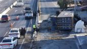 Foto ilustrativa de la nota titulada Aparatoso accidente en carretera Apaseo el Alto-Querétaro ocasiona muerte de conductor de tráiler